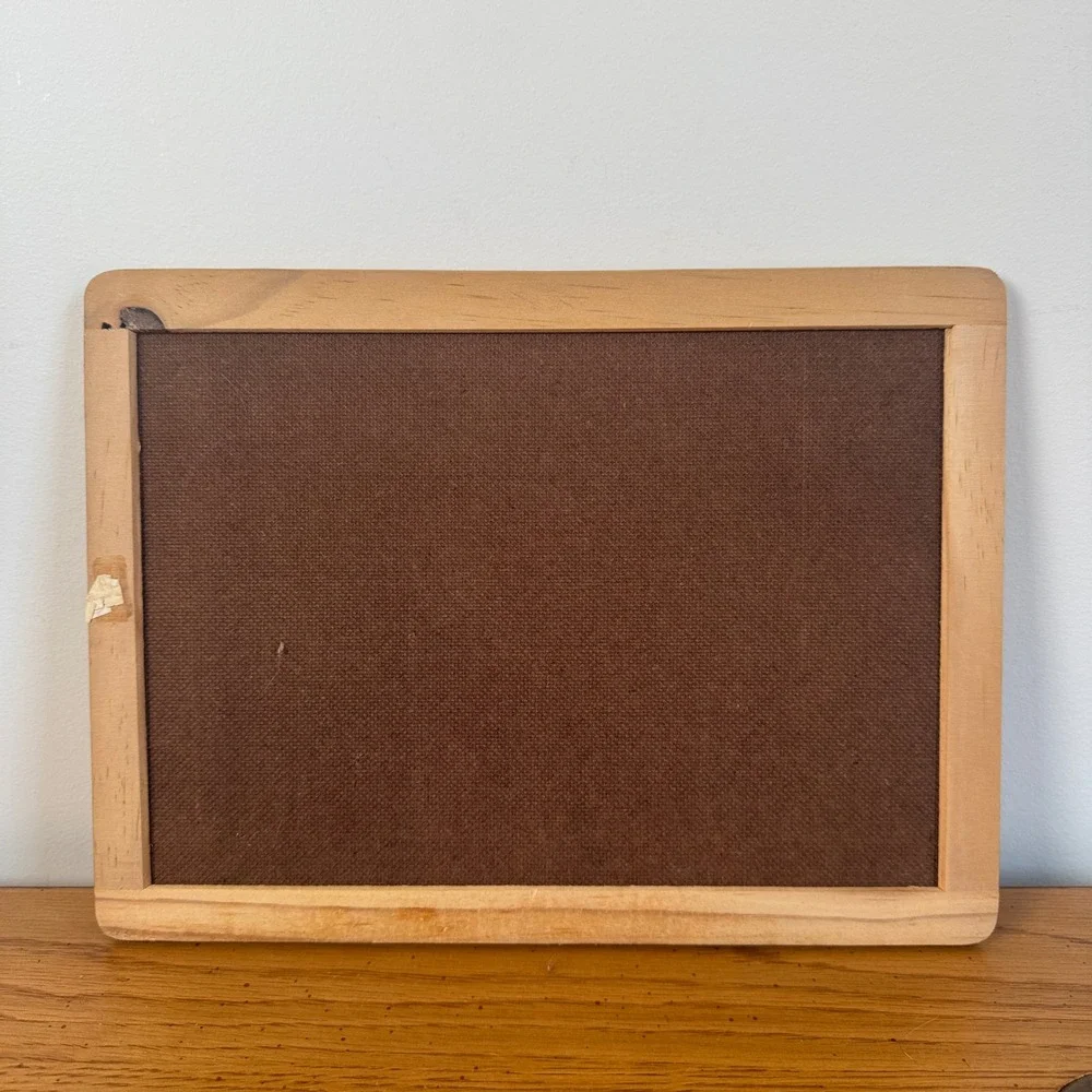 Vintage Wooden Frame Small Chalkboard Slate Schoolhouse Sign Photo Prop